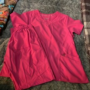Pink scrubs